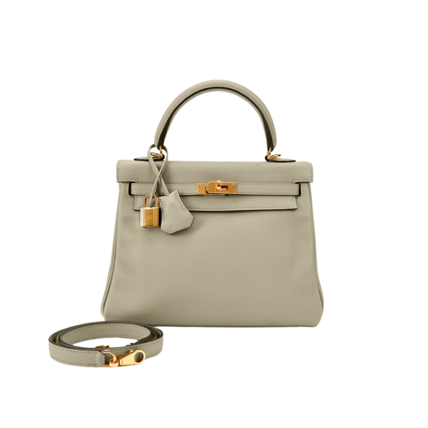 Hermes Kelly 25 Sauge Swift Leather