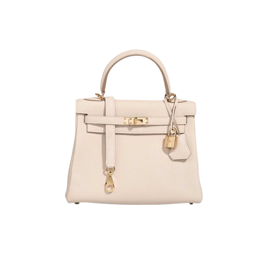 Hermes Kelly 25 Craie Togo Leather