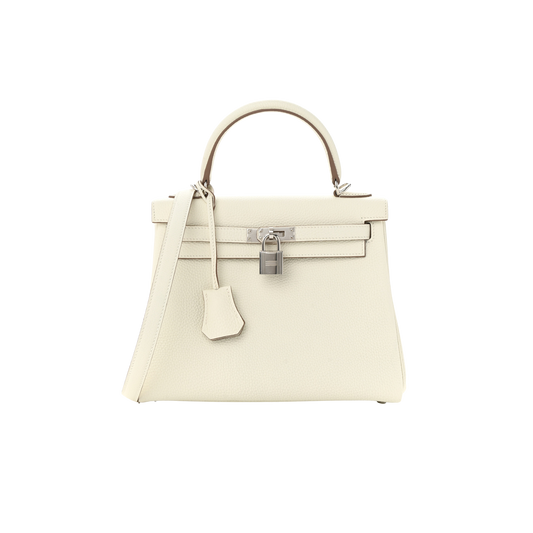 Hermes Kelly 25 Mushroom Togo Leather