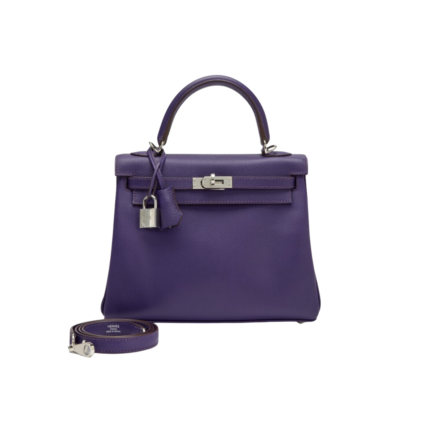 Hermes Kelly 25 Raisin Togo Leather