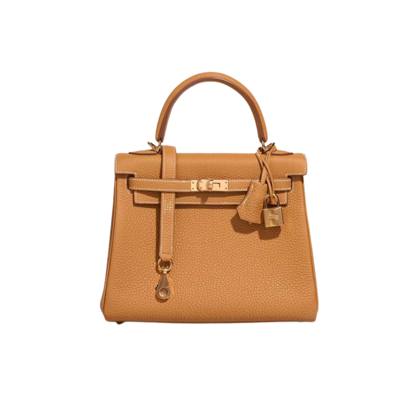 Hermes Kelly 25 Sable Naturel Togo Leather