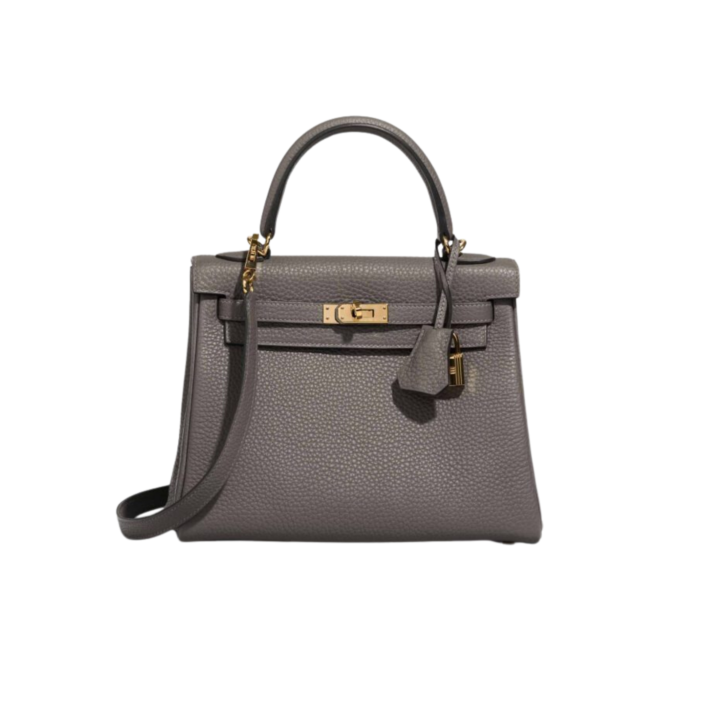 Hermes Kelly 25 Gris Meyer Togo Leather