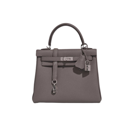 Hermes Kelly 25 Etain Togo Leather