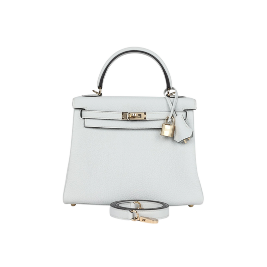 Hermes Kelly 25 Gris Platine Togo Leather
