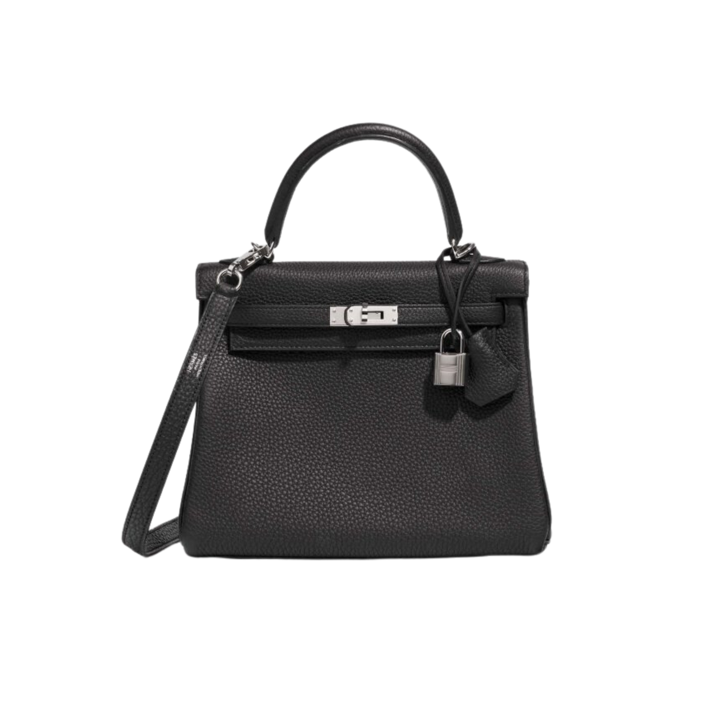 Hermes Kelly 25 Noir Togo Leather