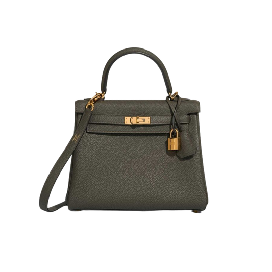 Hermes Kelly 25 Vert de Gris Togo Leather