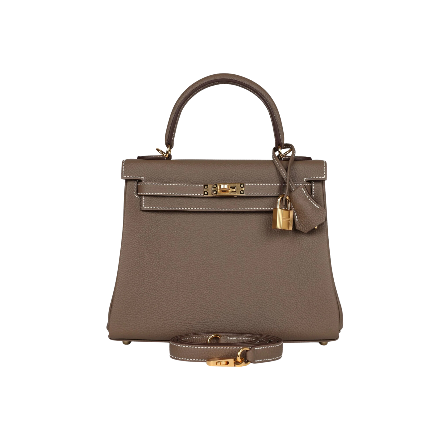Hermes Kelly 25 Etoupe Togo Leather