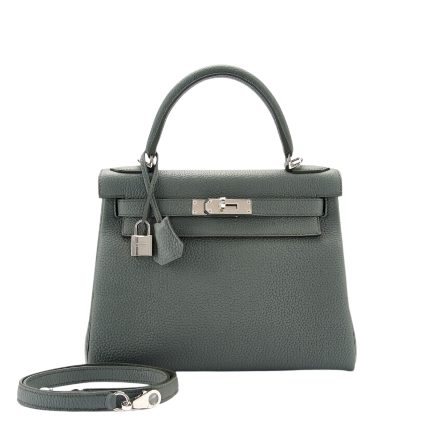 Hermes Kelly 28 Vert Amande Togo Leather