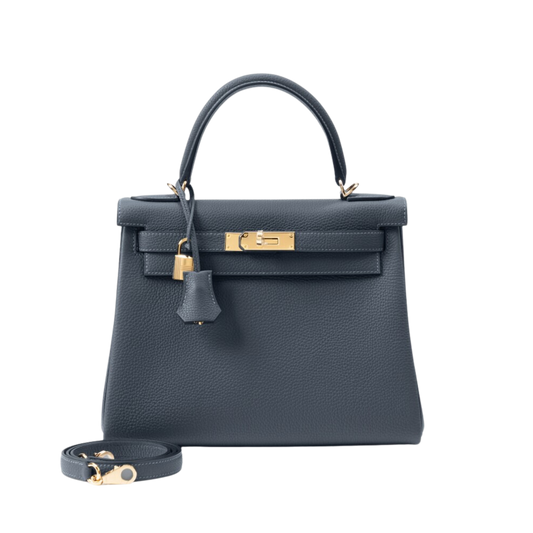 Hermes Kelly 28 Gris Misty Togo Leather