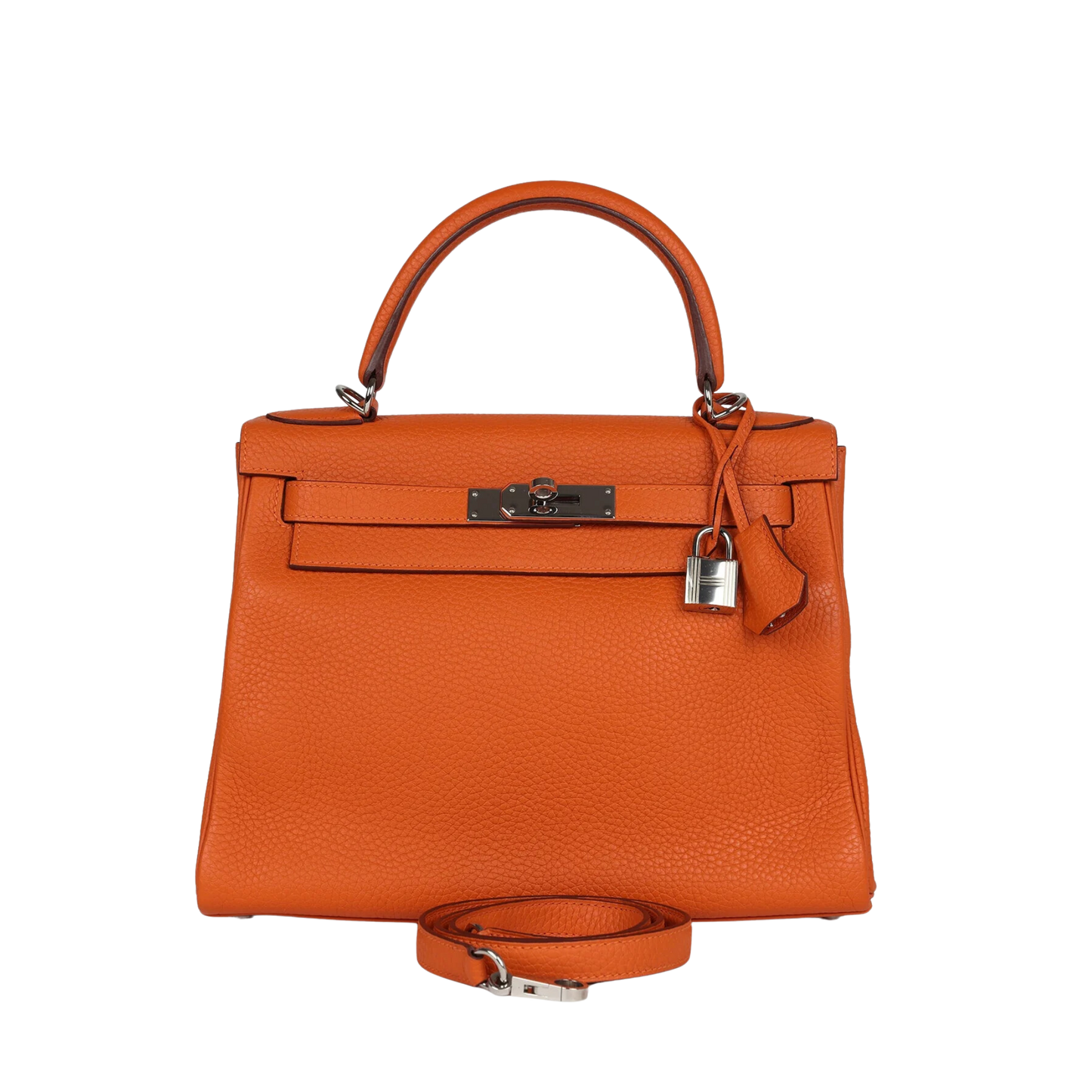 Hermes Kelly 28 Orange Togo Leather
