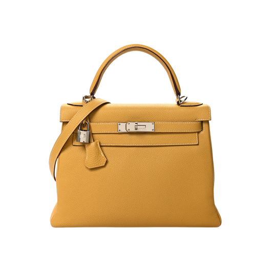 Hermes Kelly 28 Curry Togo Leather