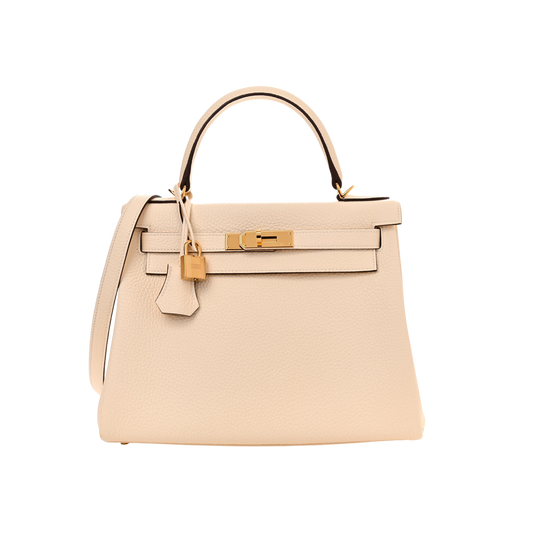 Hermes Kelly 28 Nata Togo Leather