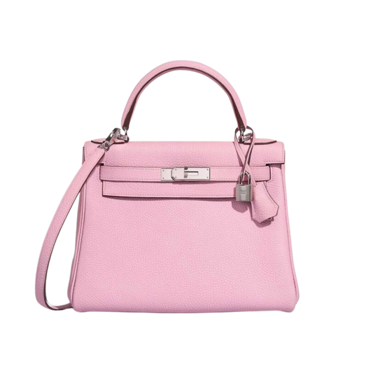 Hermes Kelly 28 Mauve Sylvestre Togo Leather