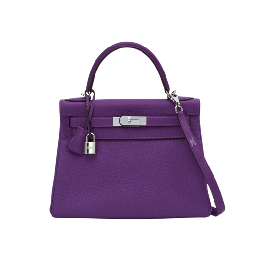 Hermes Kelly 28 Anemone Togo Leather