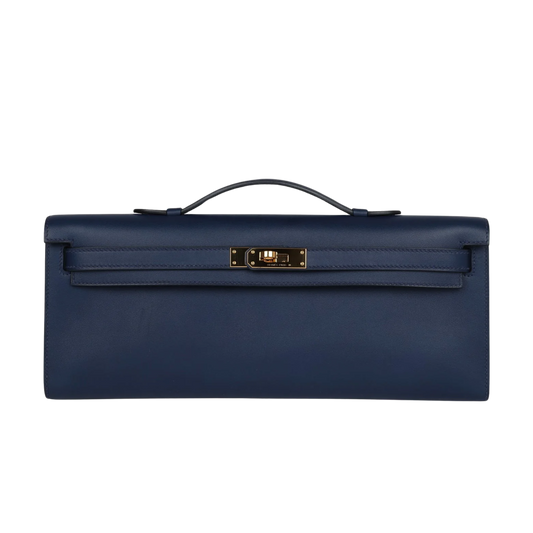 Hermes Kelly Cut Navy Swift Leather