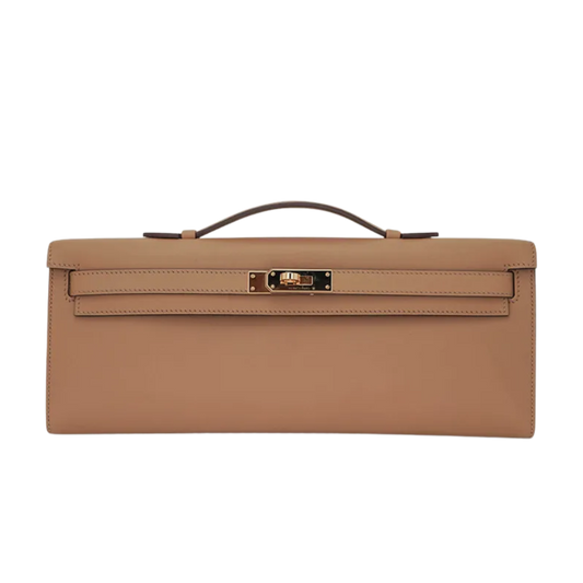 Hermes Kelly Cut Biscuit Swift Leather