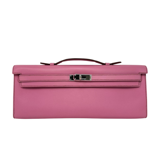 Hermes Kelly Cut Bubblegum 5P Swift Leather