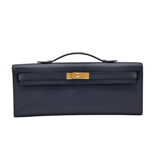 Hermes Kelly Cut Bleu Nuit Swift Leather
