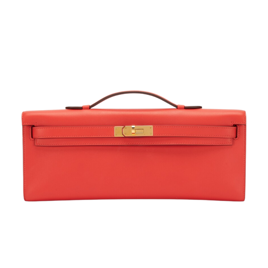 Hermes Kelly Cut Capucine Swift Leather