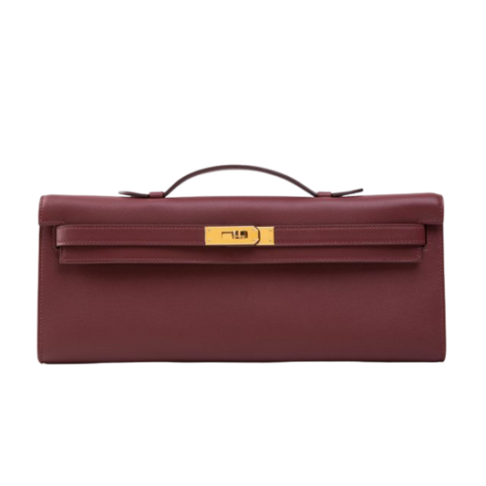 Hermes Kelly Cut Rouge H Swift Leather