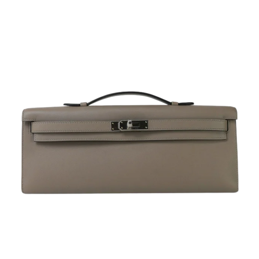 Hermes Kelly Cut Gris Asphalt Swift Leather