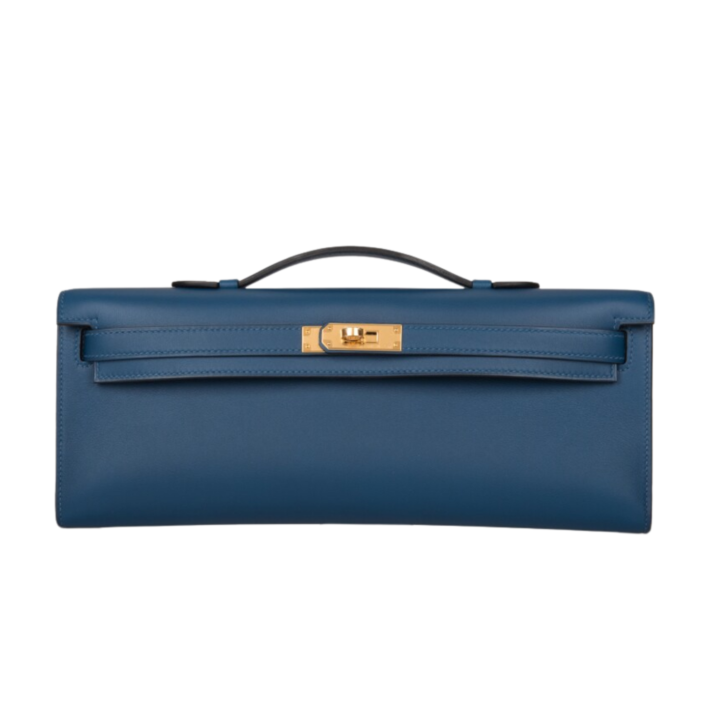 Hermes Kelly Cut Bleu Agate Swift Leather
