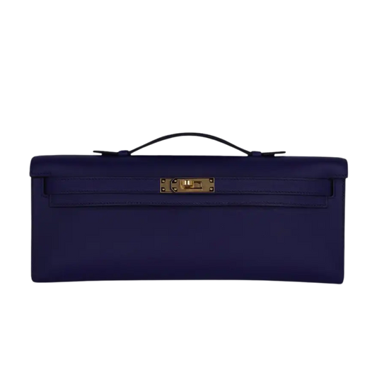 Hermes Kelly Cut Bleu Encre Swift Leather