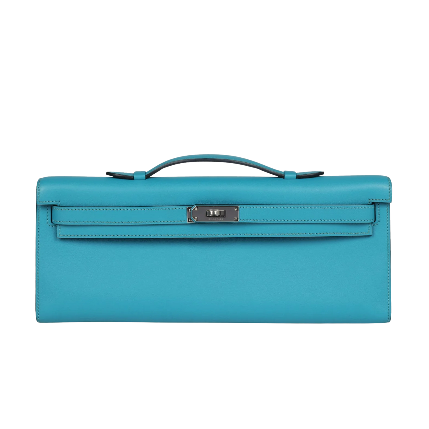 Hermes Kelly Cut Turquoise Swift Leather