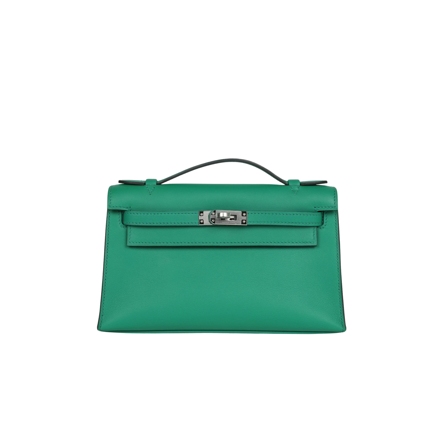 Hermes Kelly Pochette Vert Vertigo Swift Leather