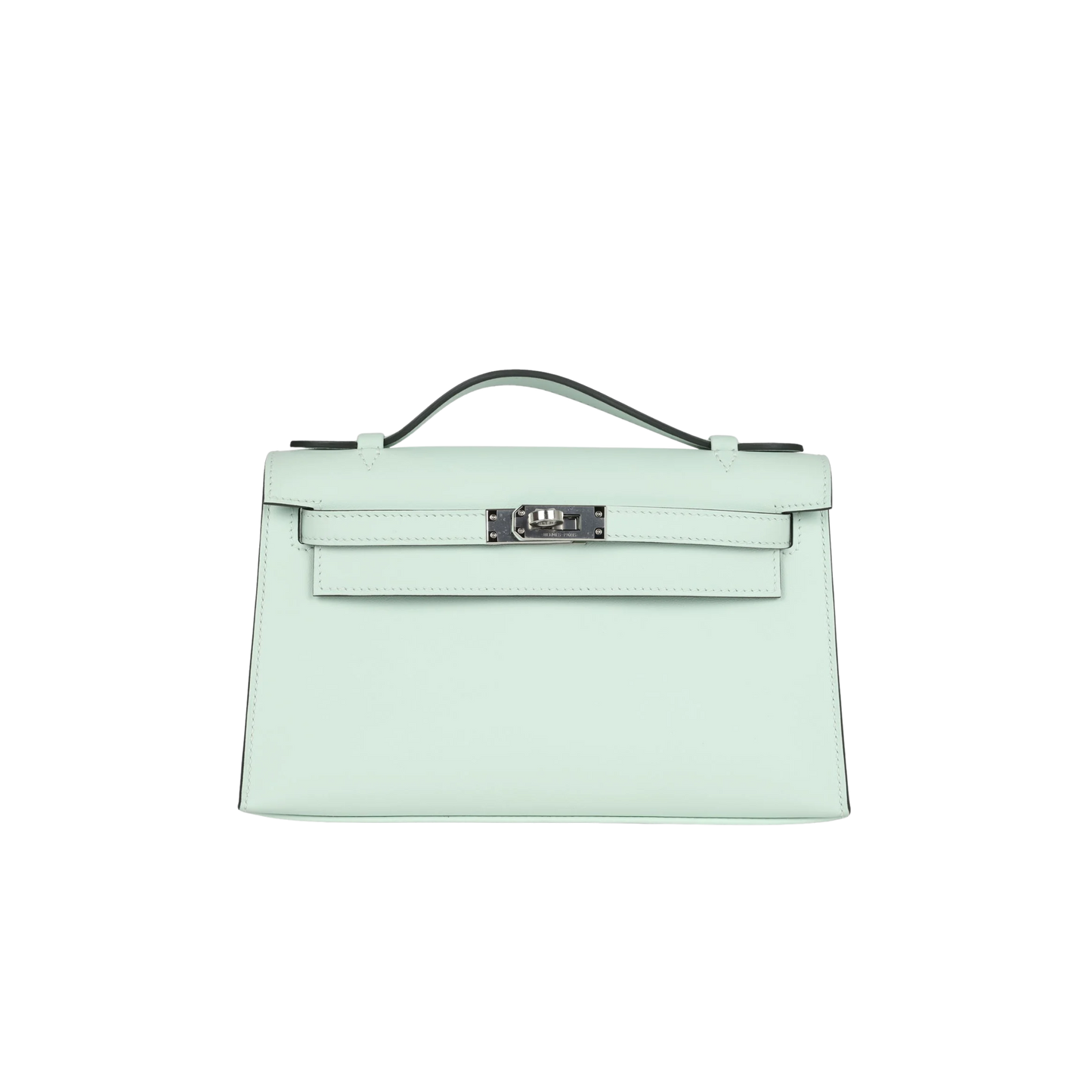 Hermes Kelly Pochette Vert Peppermint Swift Leather