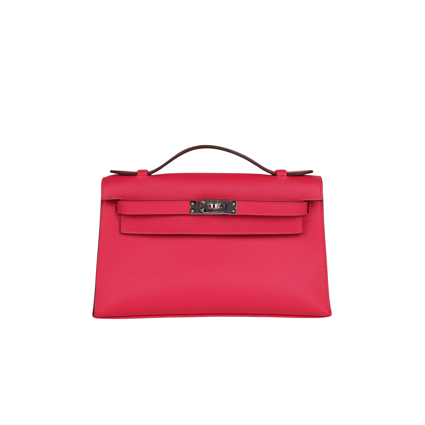 Hermes Kelly Pochette Rose Mexico Swift Leather