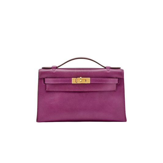 Hermes Kelly Pochette Pelouse Swift Leather
