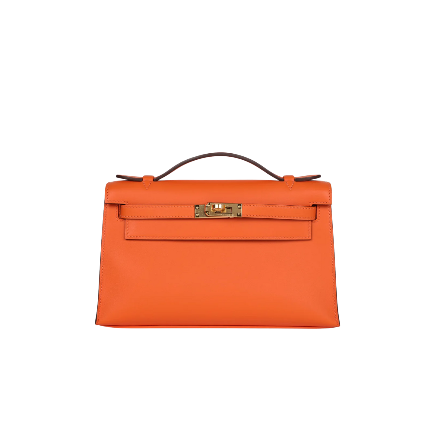 Hermes Kelly Pochette Orange H Swift Leather
