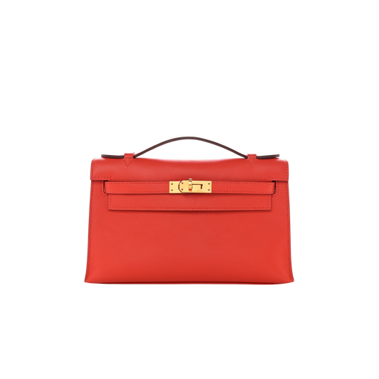 Hermes Kelly Pochette Capucine Swift Leather