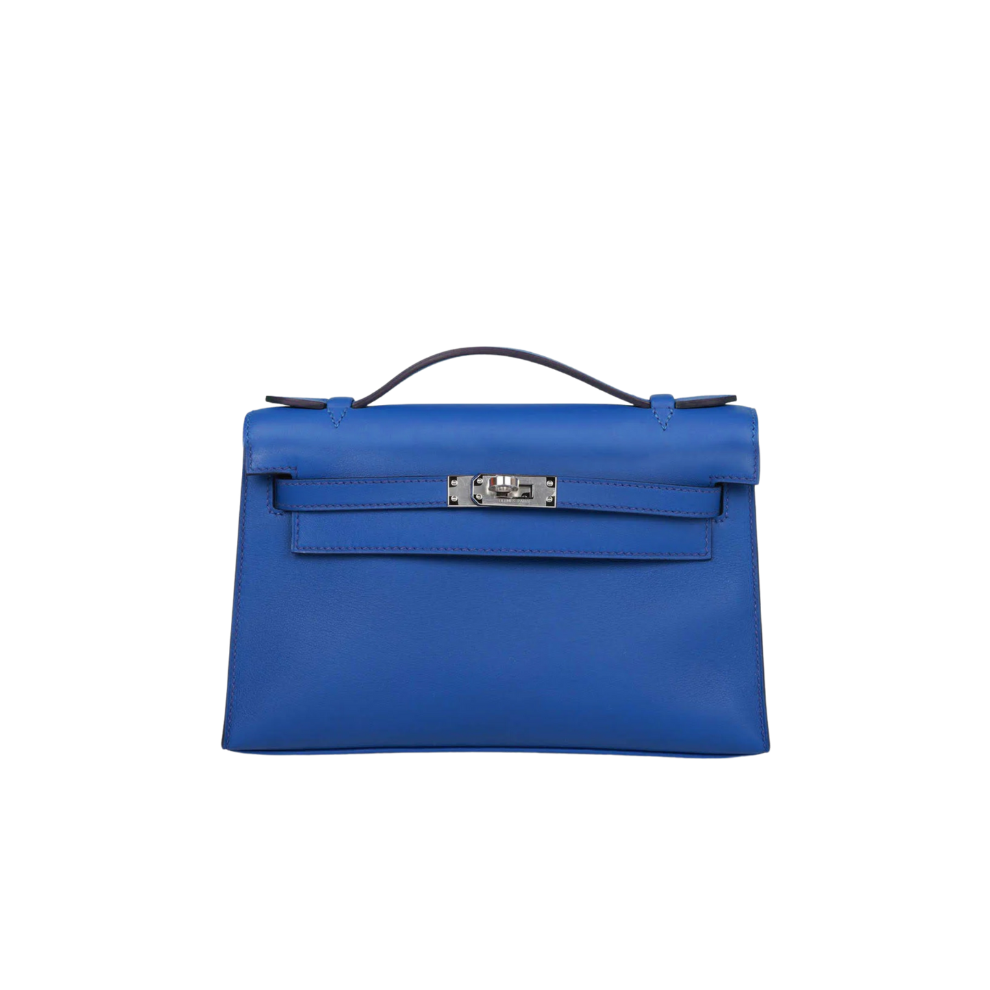 Hermes Kelly Pochette Bleu Royal Swift Leather