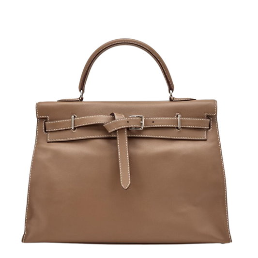 Hermes Kelly Flat Etoupe Swift Leather