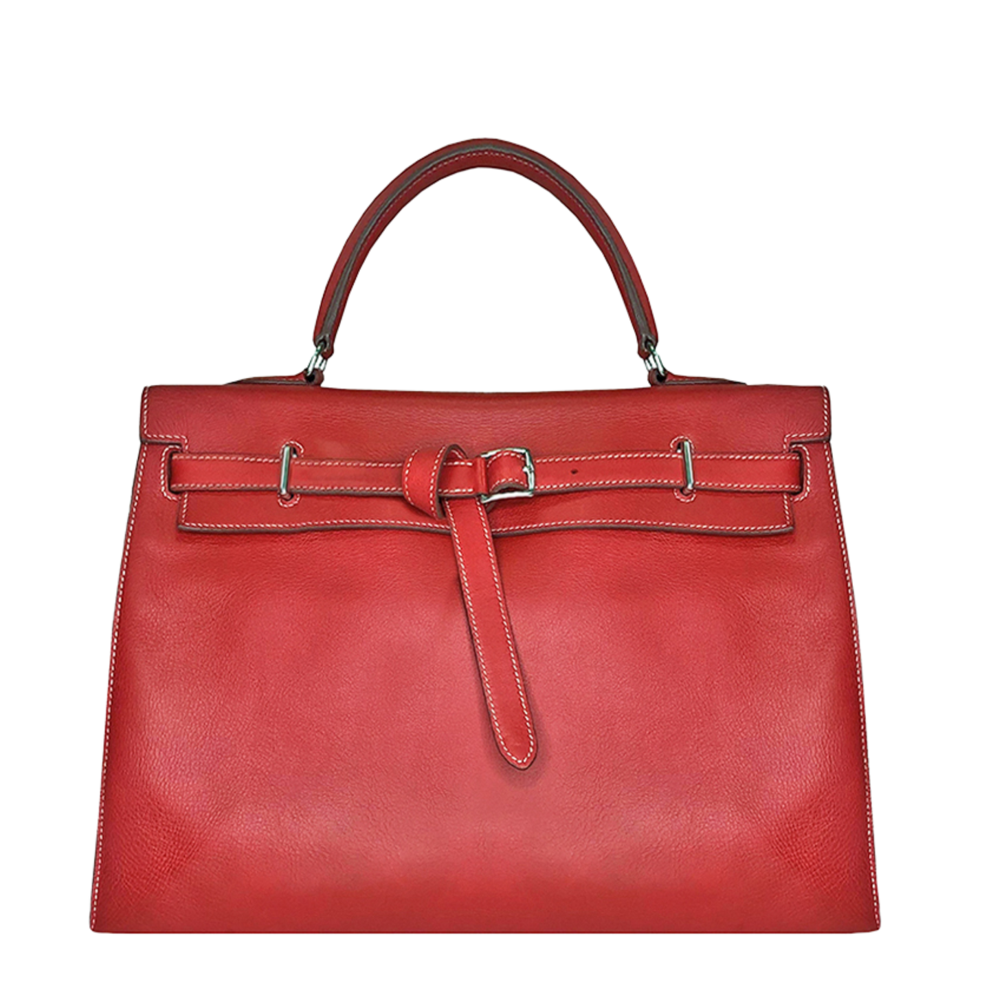 Hermes Kelly Flat Rouge Piment Swift Leather