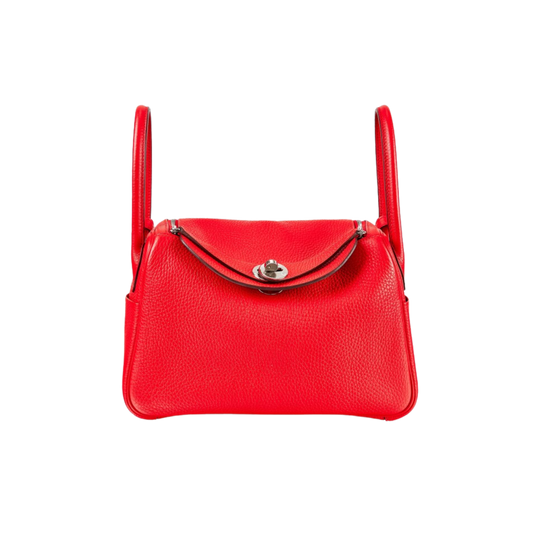 Hermes Lindy 26 Rouge de Coeur Clemence Leather