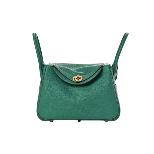 Hermes Lindy 26 Vert Vertigo Clemence Leather