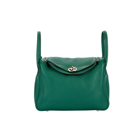 Hermes Lindy 26 Malachite Clemence Leather
