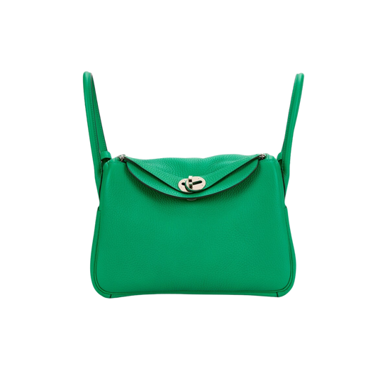 Hermes Lindy 26 Menthe Clemence Leather