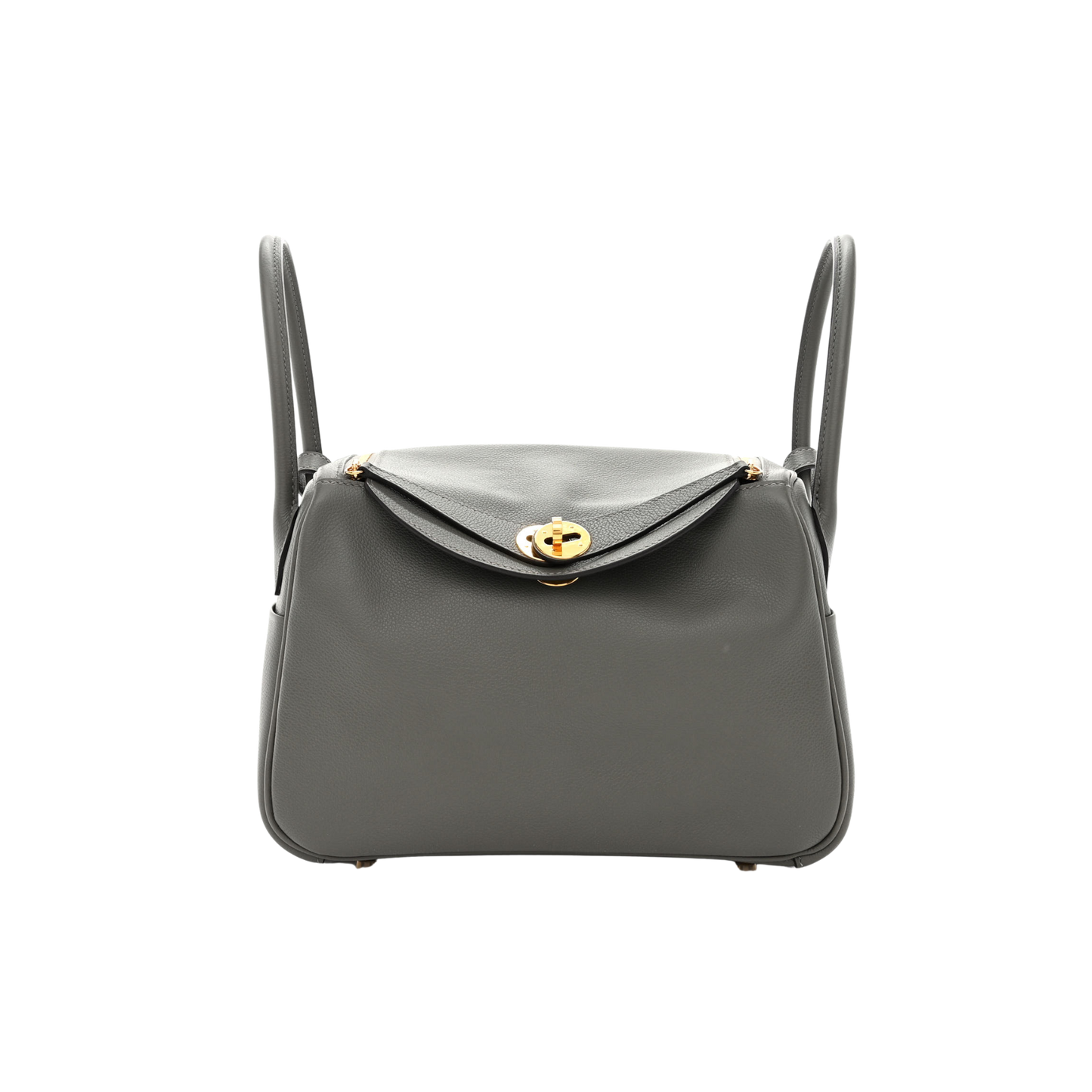 Hermes Lindy 26 Gris Meyer Evercolor Leather