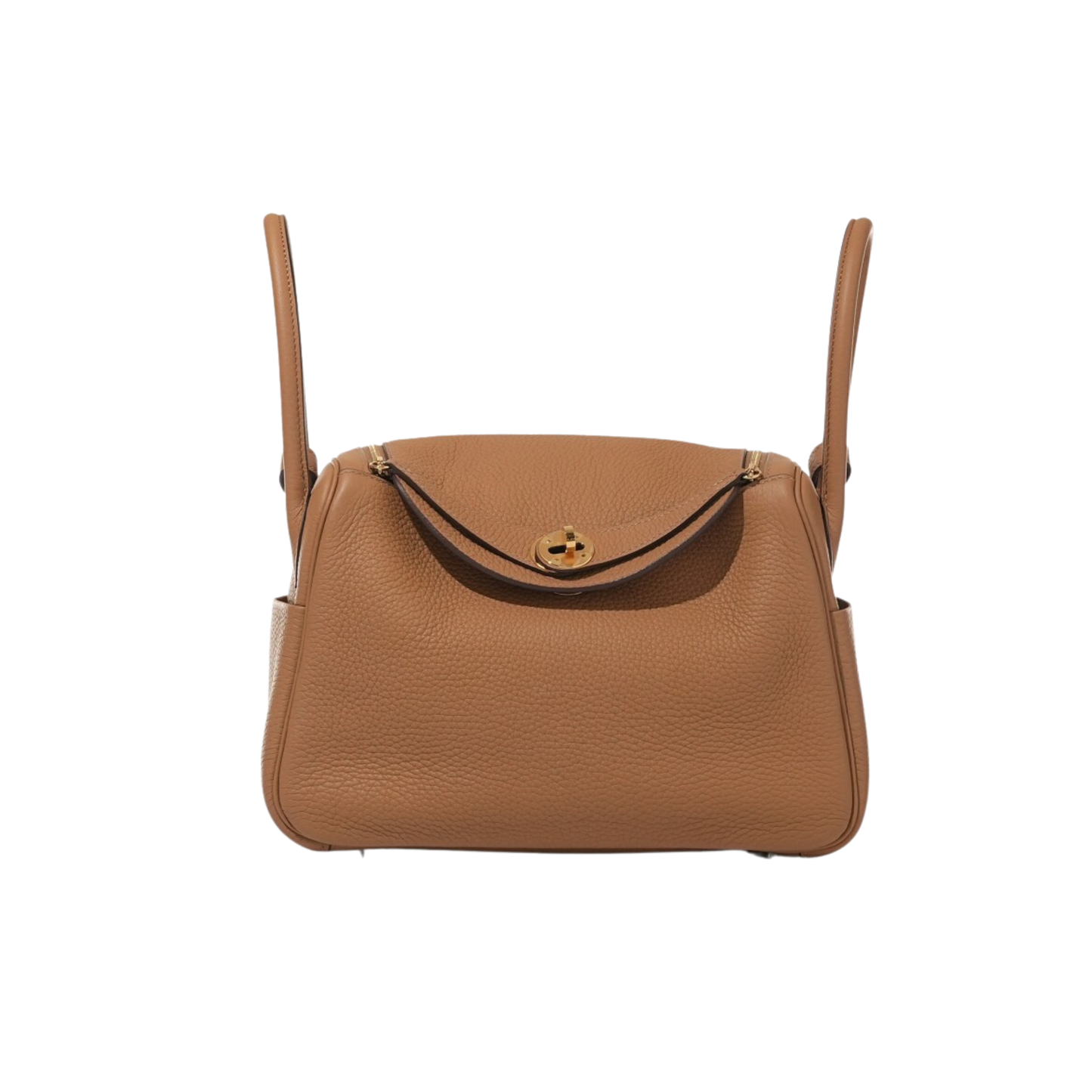 Hermes Lindy 26 Biscuit Clemence Leather