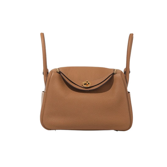 Hermes Lindy 26 Biscuit Clemence Leather