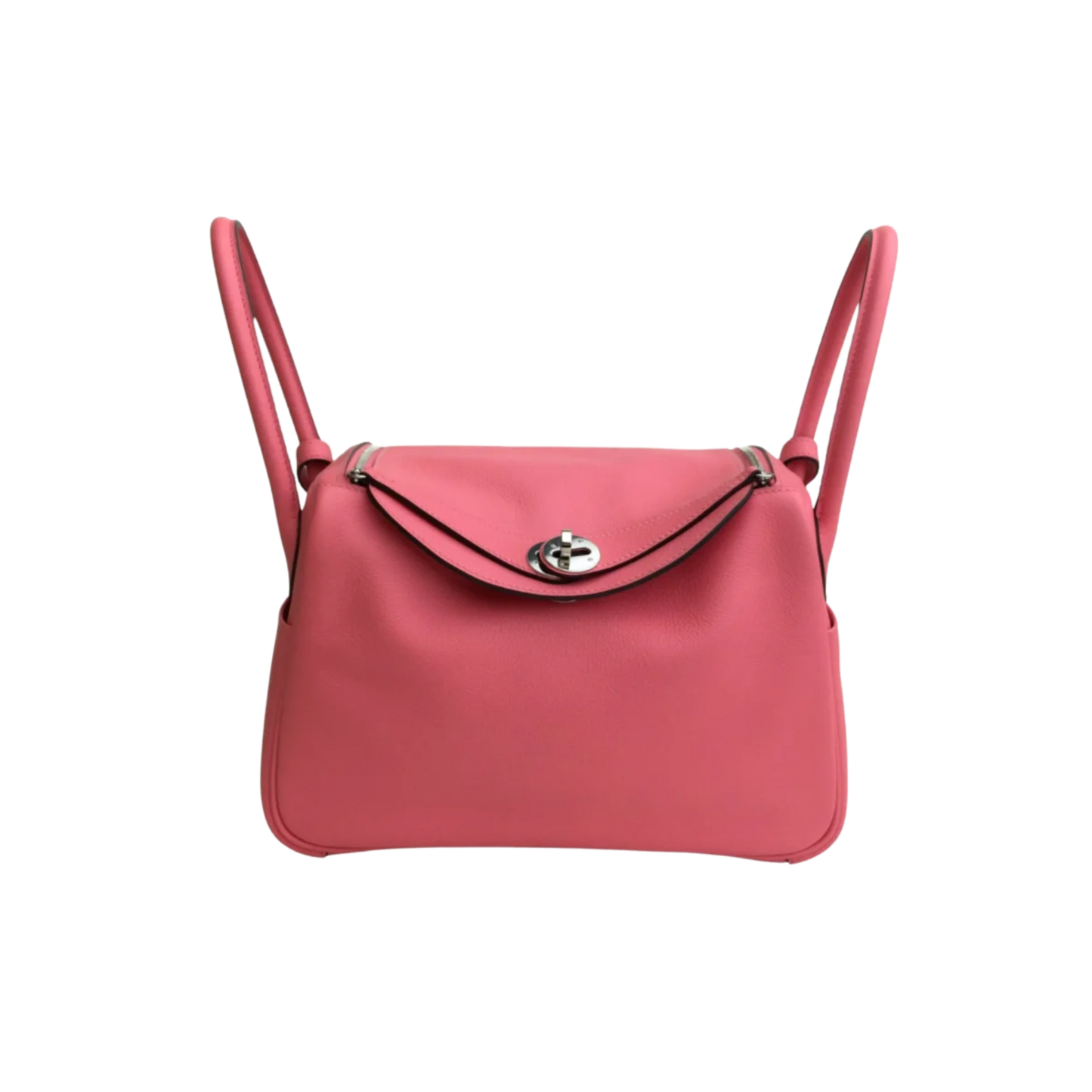 Hermes Lindy 26 Rose Azalee Evercolor Leather