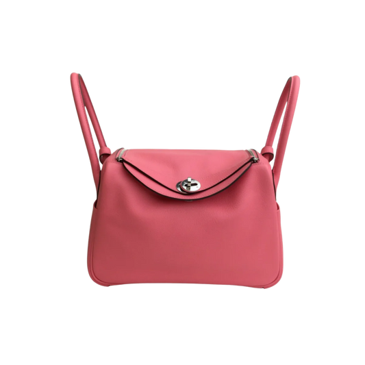 Hermes Lindy 26 Rose Azalee Evercolor Leather