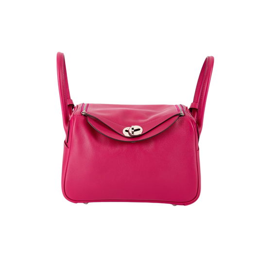 Hermes Lindy 26 Rose Pourpre Evercolor Leather