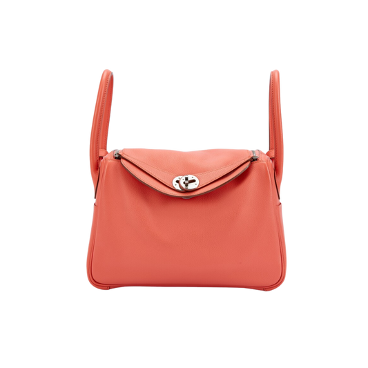 Hermes Lindy 26 Flamingo Evercolor Leather