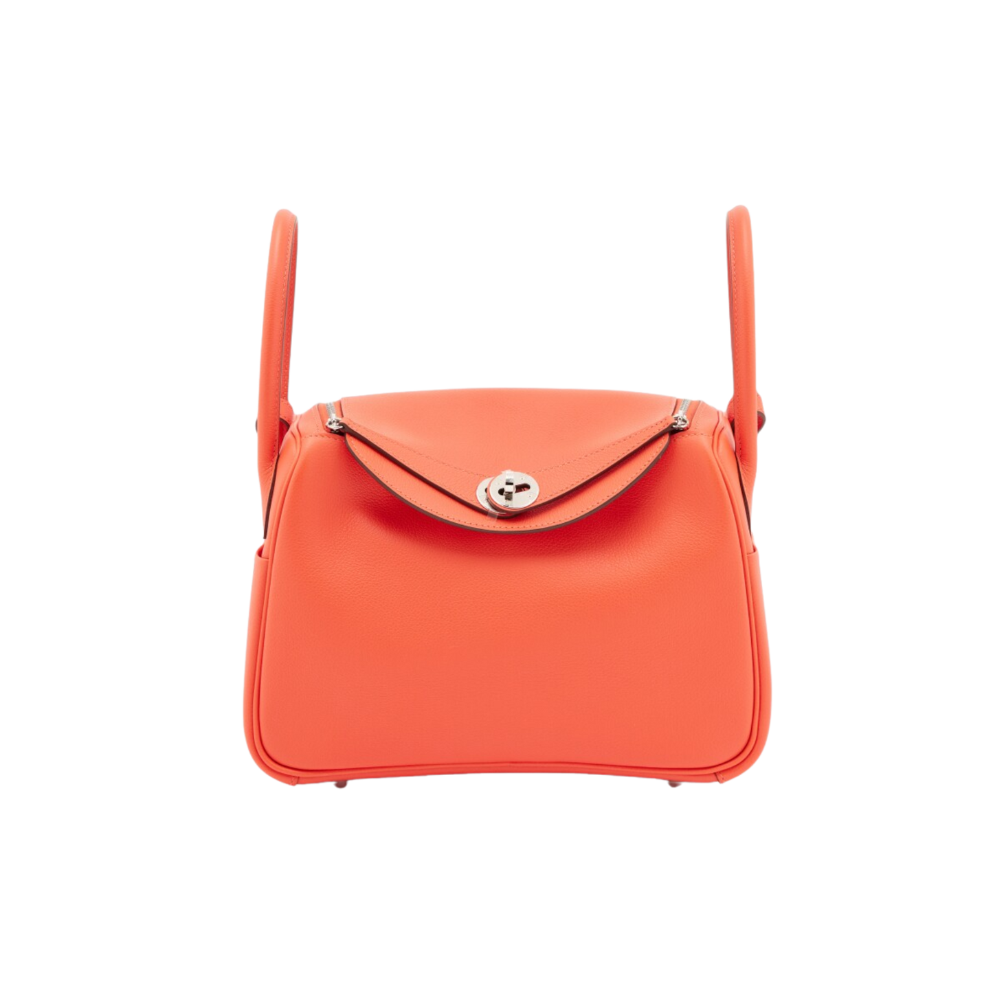 Hermes Lindy 26 Orange Poppy Evercolor Leather