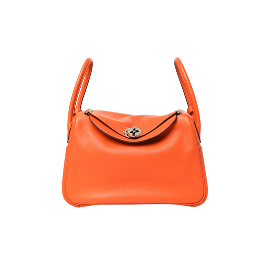 Hermes Lindy 26 Feu Evercolor Leather